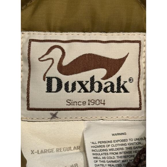 Xl Duxbak Camp Hunting Jacket Camouflage Tree Green Made In USA - Picture 3 of 16